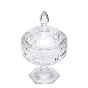 BOMBONIERE COM PE DE CRISTAL PRIMA 11X18CM