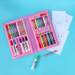 ESTOJO ESCOLAR GIRL COM 48 PEÇAS - MT48R-K