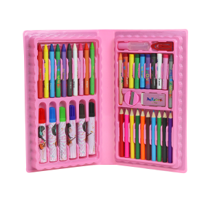 ESTOJO ESCOLAR GIRL COM 48 PEÇAS - MT48R-V