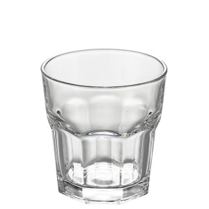 CONJUNTO COM 6 COPOS BAIXOS FACES DE VIDRO 270ML - LYOR 6268