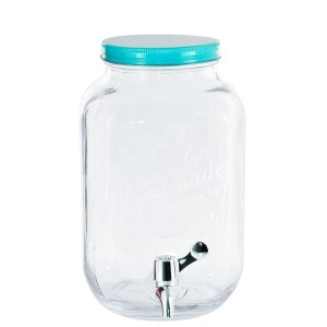 SUQUEIRA POTE 5 LITROS COM TORNEIRA PLASTICA E TAMPA AZUL