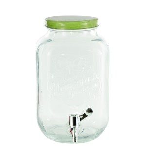 SUQUEIRA POTE 5 LITROS COM TORNEIRA PLASTICA E TAMPA VERDE