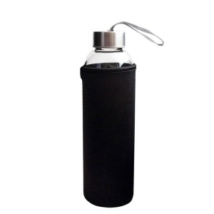 GARRAFA SQUEEZE DE VIDRO COM INFUSOR PARA CHÁ 520ML - YT7118-PT