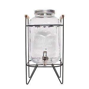 SUQUEIRA COM SUPORTE 5 LITROS EM VIDRO