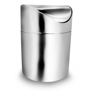 LIXEIRA DE INOX COM TAMPA BASCULANTE 1 LITROS - IR3238KH