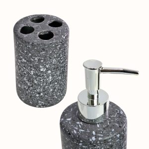 JOGO DE BANHEIRO DE PORCELANA 2 PEÇAS 300ML - 4981-CZ