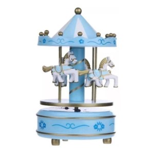 CARROSSEL MUSICAL DE PLÁSTICO 10X17CM - 3374-AZ