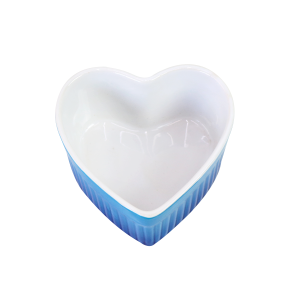TIGELA DE CERÂMICA FORMATO CORAÇÃO 100ML - 2111510-AZMA