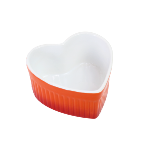 TIGELA DE CERÂMICA FORMATO CORAÇÃO 100ML - 2111510-LJ