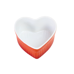 TIGELA DE CERÂMICA FORMATO CORAÇÃO 100ML - 2111510-LJ