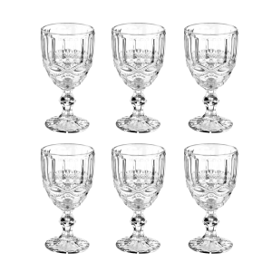 JOGO DE TAÇA DE VIDRO COM 6 PEÇAS 260 ML -LIBELULA 6479