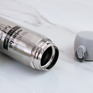 GARRAFA ISOTÉRMICA AÇO INOX TRAVA VACUUM CUP 400ML - CZ19137-C