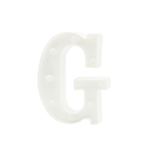 LUMINARIA PARA DECORACAO LETRA G 17,5X22X3CM A PILHA
