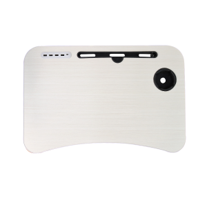 MESA PORTÁTIL DE MDF 60X40X28CM COM USB MINI VENTILADOR E MINI LUMINÁRIA - 21631-BR