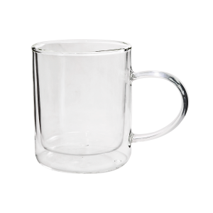 JOGO DE XICARA DE VIDRO DUPLA CAMADA 320ML 2 PEÇAS - 3228