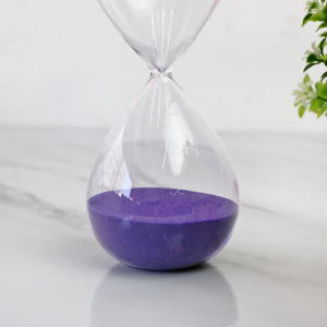 AMPULHETA DE VIDRO 8X20 CM 30 MINUTOS - 765160-RX