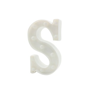 LUMINARIA PARA DECORACAO LETRA S 13X22X3CM A PILHA