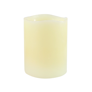 VELA DECORATIVA 7,5X9,5CM APAGA E ACENDE COM SOPRO A PILHA - 93809