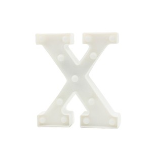 LUMINARIA PARA DECORACAO LETRA X 19,5X22X3CM A PILHA