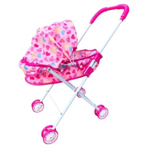 CARRO PARA BONECA PASSEIO DIVERTIDO DE PLÁSTICO MODELO BERÇO - DMT5778