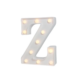 LUMINARIA PARA DECORACAO LETRA Z 16X22X3CM A PILHA