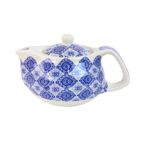 BULE CHALEIRA COM INFUSOR CERÂMICA  FLORAL 250 ML - BUL0002-D