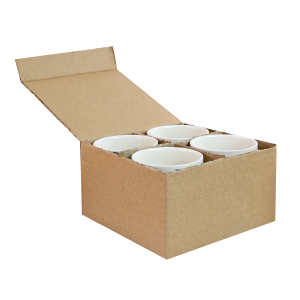 CONJUNTO DE 04 CANECAS ORIENTAL PARA CHÁ DE PORCELANA 150ML - CN0001-B