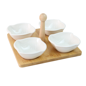 PETISQUEIRA COM TÁBUA DE MADEIRA COM 05 PEÇAS - 2495