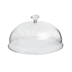 TAMPA PROTETORA DE ALIMENTO DE PLÁSTICO TRANSPARENTE 25CM - CA09528