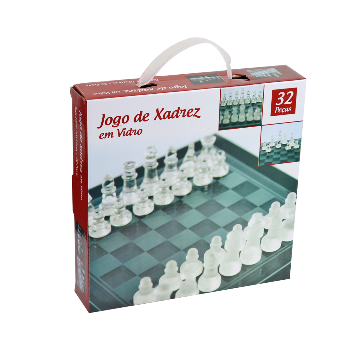 Jogo de xadrez De Vidro 20 x 20 CM-O Galileu Magazine