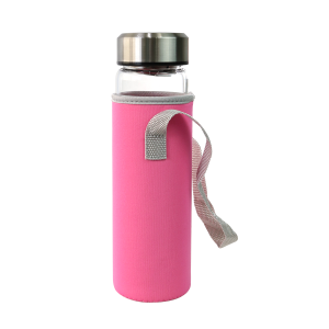 GARRAFA DE VIDRO E CAPA NEOPREME COM INFUSOR 600ML - YT7120A-PK