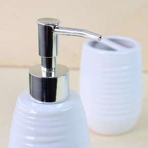 JOGO DE 03 PEÇAS PARA BANHEIRO DE CERÂMICA 350ML - CT0214