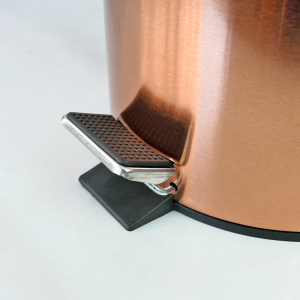 LIXEIRA INOX ROSE GOLD COM PEDAL 5L BALDE INTERNO DE PLÁSTICO - CT2114