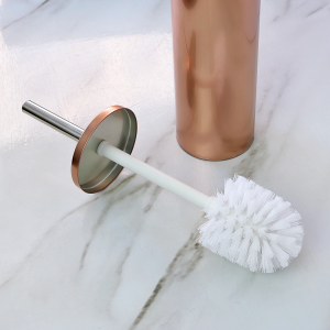 ESCOVA SANITÁRIA EM INOX GOLD ROSE FOSCO 9X38CM - CT2115