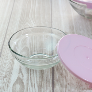 JOGO DE POTE DE VIDRO COM TAMPA  3 PEÇAS - VDA1305-RS