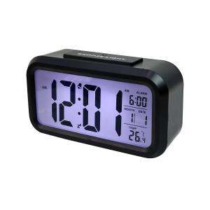 RELÓGIO DE MESA DIGITAL DESPERTADOR COM SENSOR 13,5X7,6X4,5CM - YN6019-PT