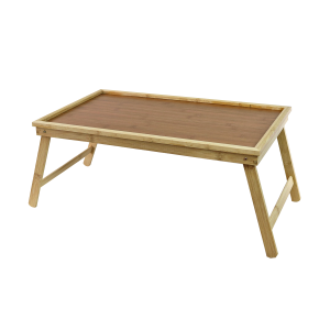 BANDEJA DOBRÁVEL COM PÉ DE BAMBU 22,5X30X50CM - CX084
