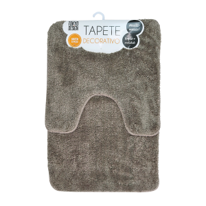 JOGO DE TAPETES PARA BANHEIRO 02 PEÇAS 40X60CM - TAPBA16-MR