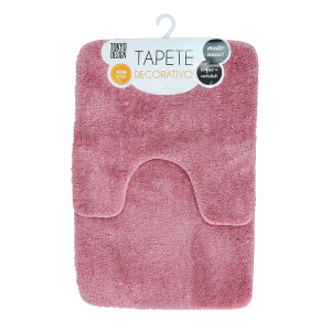 JOGO DE TAPETES PARA BANHEIRO 02 PEÇAS 40X60CM - TAPBA16-RS