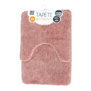 JOGO DE TAPETES PARA BANHEIRO 02 PEÇAS 40X60CM - TAPBA16-SAL