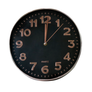 RELÓGIO DE PAREDE A PILHA 30CM - CZ19500-GR