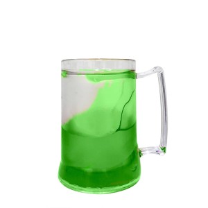 CANECA COM GEL CONGELANTE TRANSPARENTE 400ML GEL VERDE