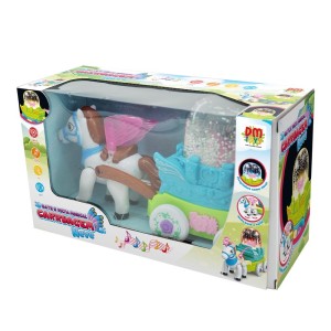 BRINQUEDO BATE E VOLTA MUSICAL CARRUAGEM NEVE - DMT5956-TI
