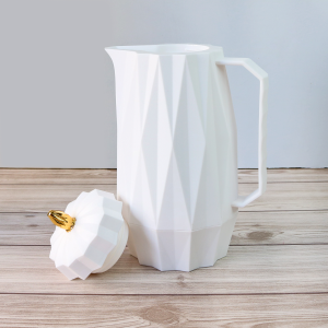 GARRAFA TÉRMICA PLÁSTICO DIAMOND BRANCA 1 LITRO - 1853