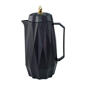 GARRAFA TÉRMICA PLÁSTICO DIAMOND PRETA 1 LITRO - 1854