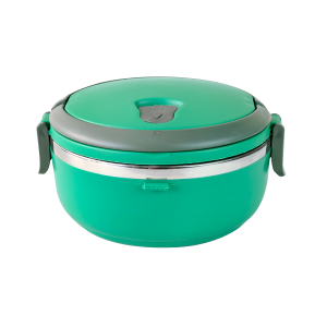 MARMITA DE INOX COM  VEDAÇÃO DE SILICONE ALÇA E TRAVA NAS LATERAIS - 6255-VD