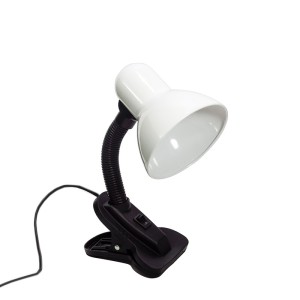 LUMINARIA DE MESA COM PRENDEDOR BRANCA BIVOLT