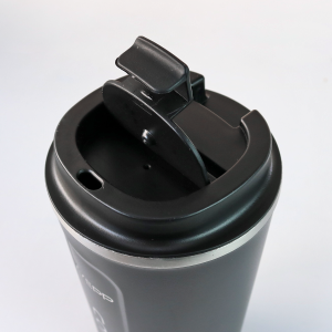 COPO ISOTÉRMICO DE AÇO INOX COM TAMPA PLÁSTICA - 510ML - YT2153-PT