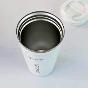 COPO ISOTÉRMICO DE AÇO INOX COM TAMPA PLÁSTICA 510ML - YT2153-BR