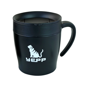 CANECA ISOTÉRMICA DE AÇO INOXIDAVEL COM COLHER 300ML - YT2183-PT